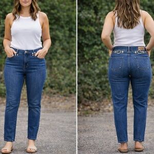 Women's Jeans Denim Old Skool Size 14 Classic Casual Vintage Style Trendy‎